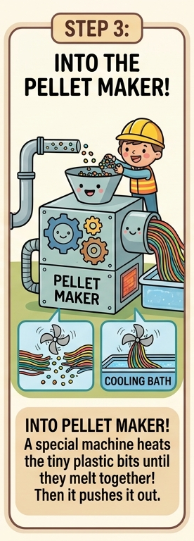 Preview of the step by step plastic creation timeline